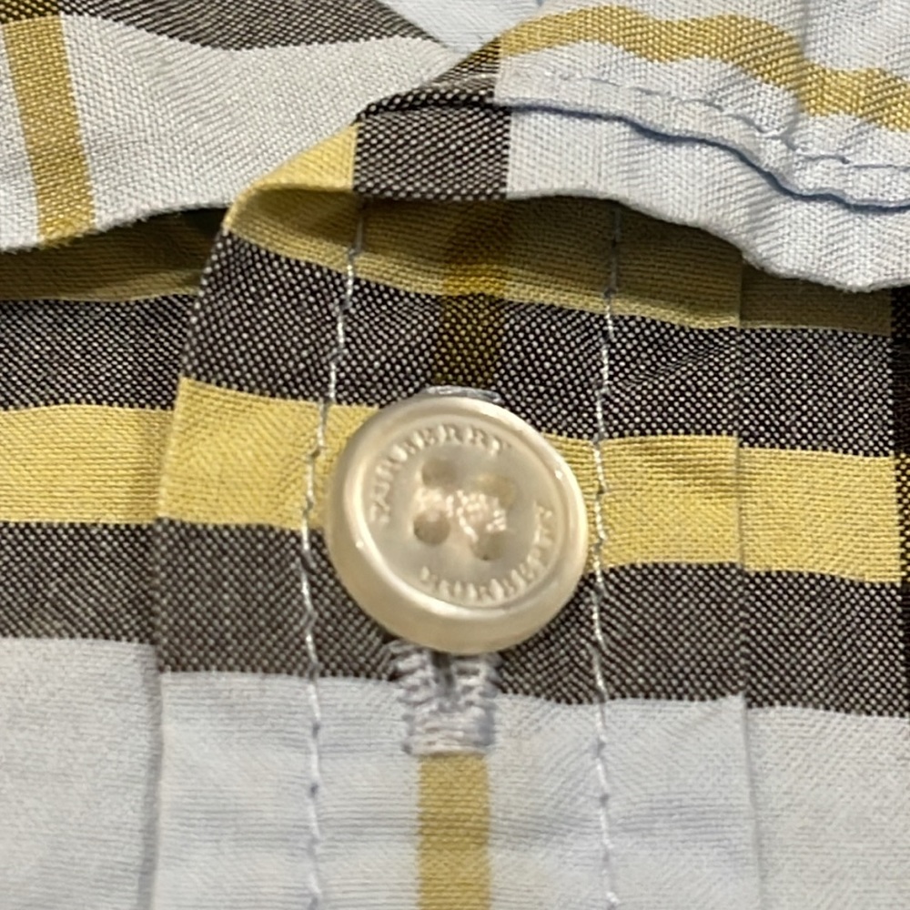 Burberry classic check plaid short sleeve polo shirt, size 3 - Picture 6 of 6
